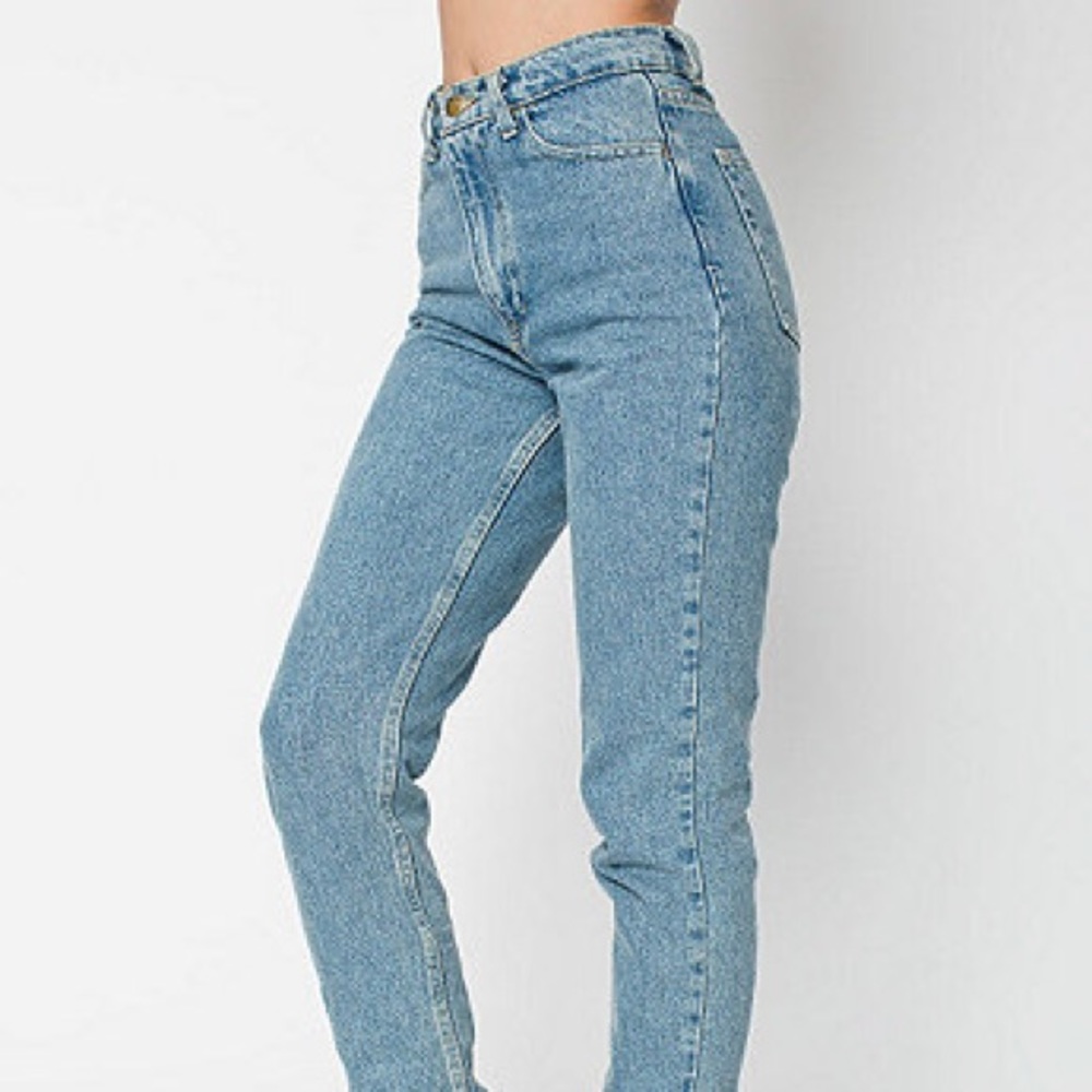 American Apparel High-Waisted Jeans